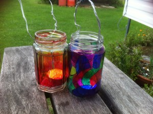 Pretty homemade lanterns