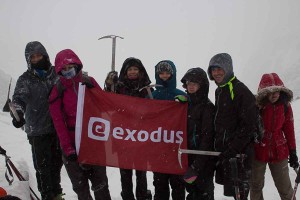 Elise and team on Mt Toubkal