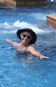 Sheila in swimming