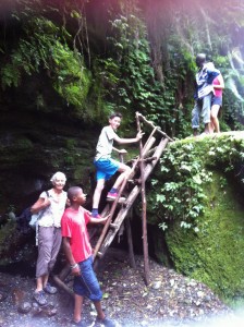 Waking towards the waterfall
